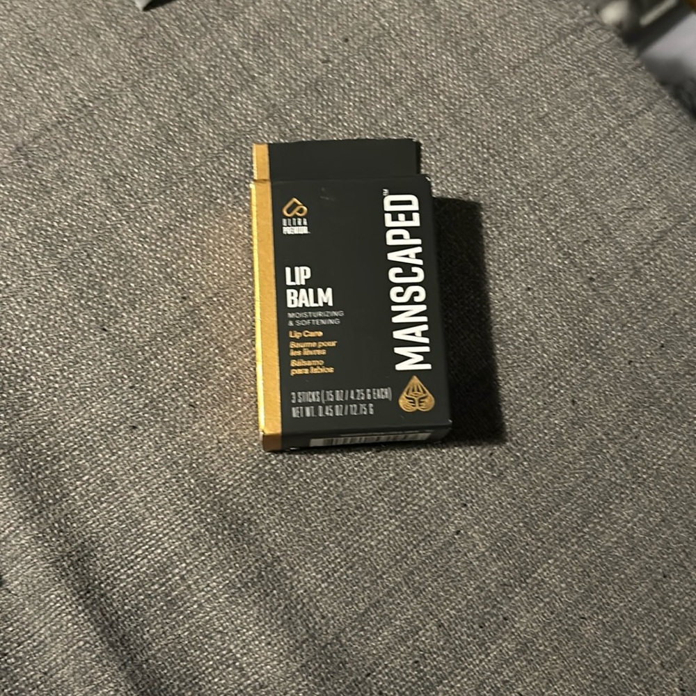 Brand new unused manscaped lip balm (3 lip balms come in a pack)